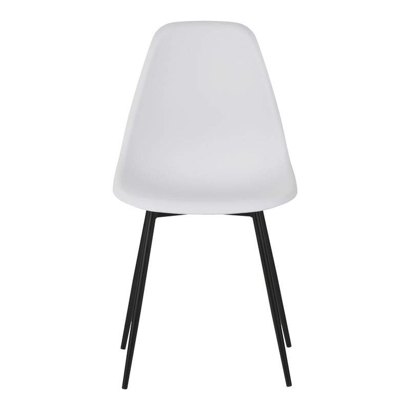 Scaun Model Ballen, Alb/Negru, 41.5x53x84.5 cm - 3 | YEO