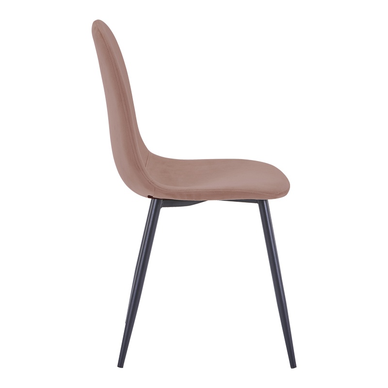 Scaun Model Bella, Rose/Negru, 43x52x88 cm - 2 | YEO