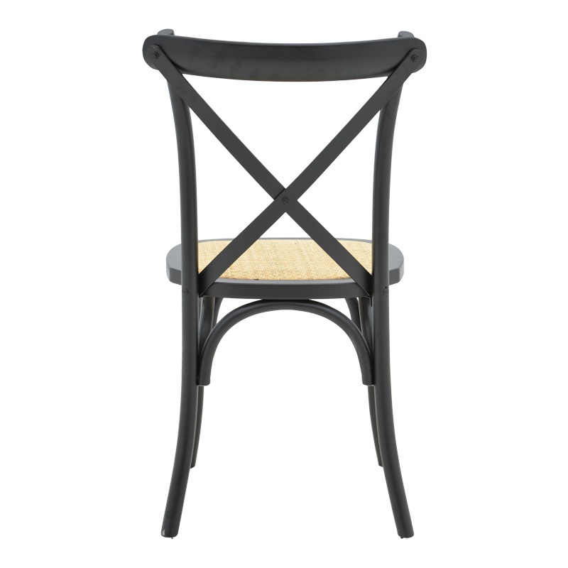 Scaun Model Dylon, Natur/Negru, 48x52x89 cm - 4 | YEO