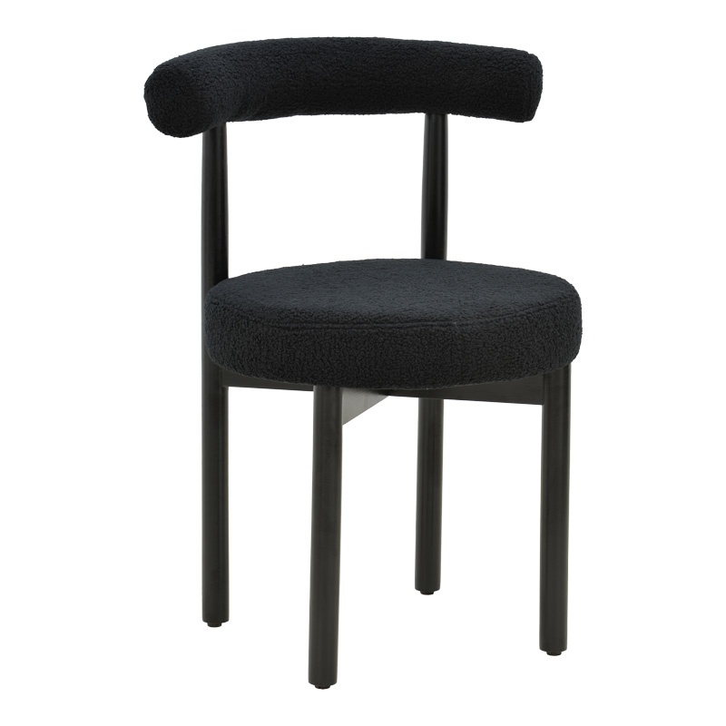 Scaun Model Fenza, Negru, 60x54x75 cm
