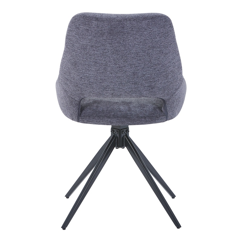Scaun Model Luciano, Antracit/Negru, 52.5x54x85 cm - 3 | YEO