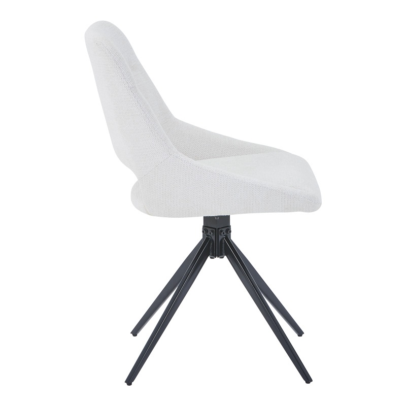Scaun Model Luciano, Crem/Negru, 52.5x54x85 cm - 1 | YEO
