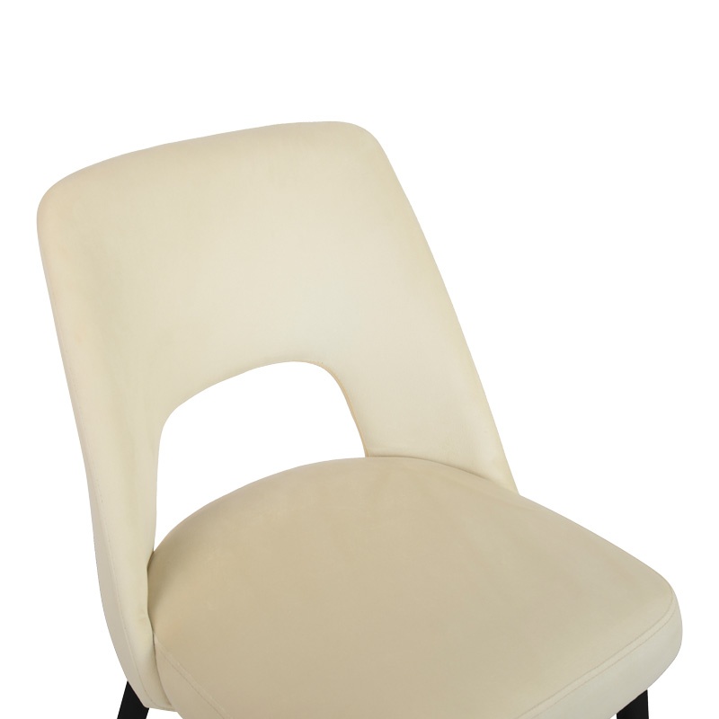Scaun Model Murde, Bej/Negru, 48.5x61x89 cm - 4 | YEO