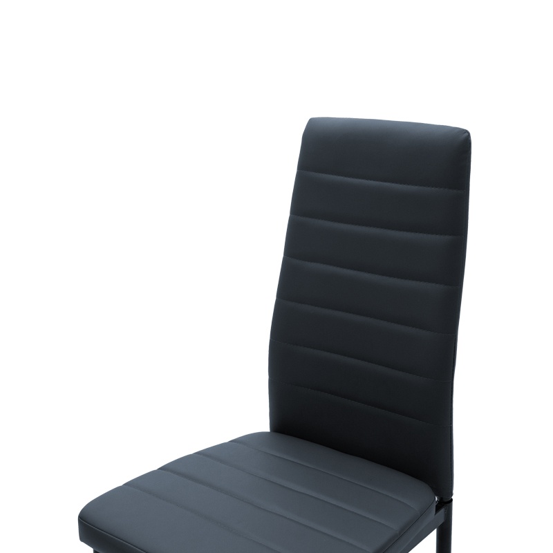 Scaun Model Parker, Gri inchis/Negru, 42x48x98 cm - 4 | YEO