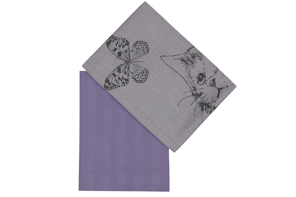 Set 2 Prosoape de Bucatarie Nelly Mov 50x70 cm (Bumbac 100%)