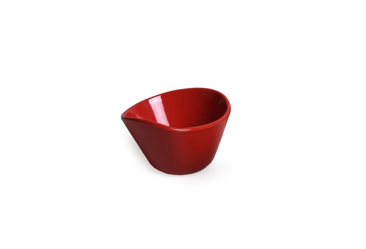 Set boluri ceramice, 6 bucati Tigela Rosu 7.1x11x7.1 cm - 2 | YEO