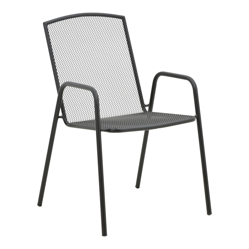Set masă și scaune de exterior, 3 Piese, Model Vergo-Pomedon, Negru - 1 | YEO