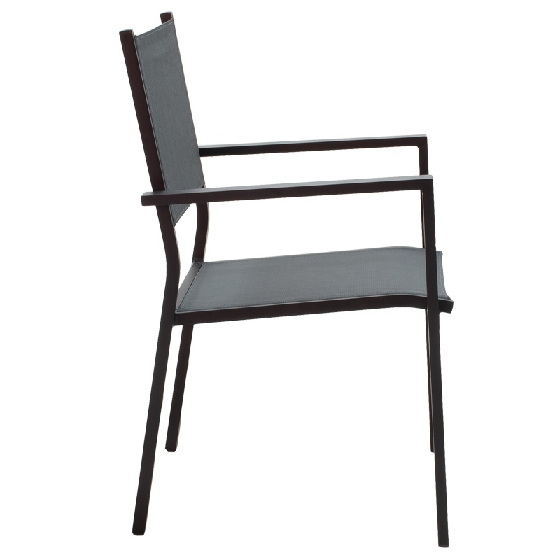 Set masă și scaune de exterior, 5 Piese, Model Moly-Kliton, Antracit, 80x80x74 cm - 3 | YEO