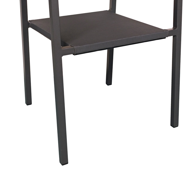 Set masă și scaune de exterior, 5 Piese, Model Thorio-Savor, Antracit/Natural, 160x90x75 cm - 3 | YEO