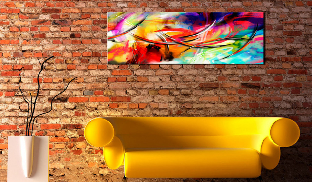 Tablou - Dance of the rainbow 120x40 cm - 1 | YEO