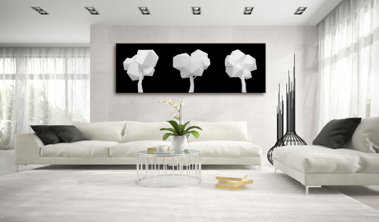 Tablou - Geometrical Trees 135x45 cm - 1 | YEO