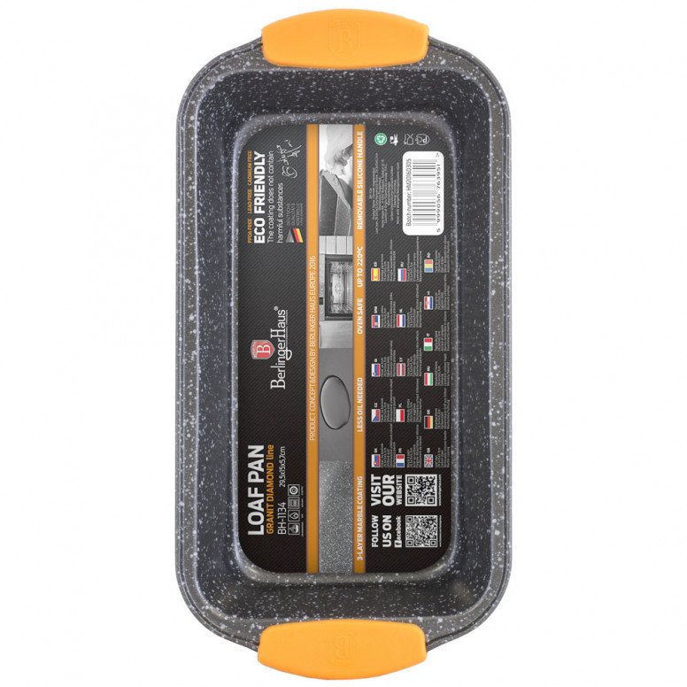 Tava pentru Copt cu Maner Silicon, Orange BH/1134 - 1 | YEO