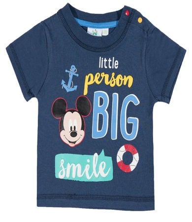 Tricou albastru cu maneca scurta Mickey Mouse