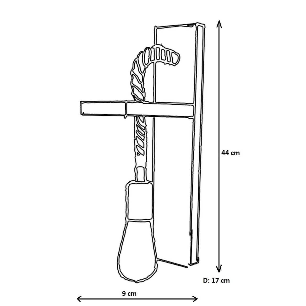 Aplica Ahsap Nuc 17x9x40 cm - 4 | YEO