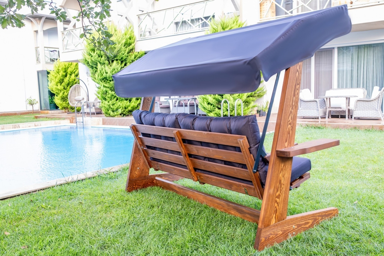 Balansoar cu 3 locuri Viva 2400 Antracit 237x100x175 cm - 2 | YEO