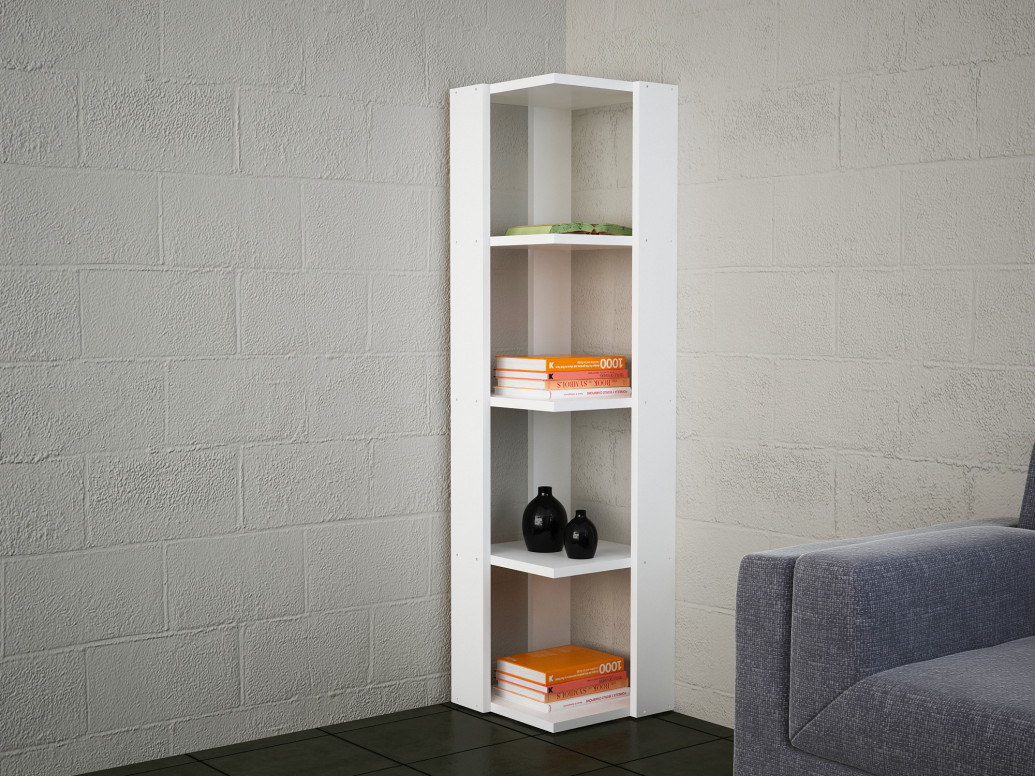 Biblioteca Model Venita, Alb, 31.3x120x33.1 cm