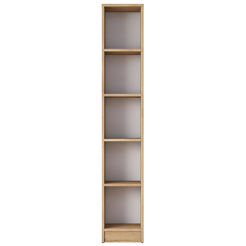 Biblioteca Pako World, Model Goldie, 30x25x170 cm, Natur/Alb - 2 | YEO