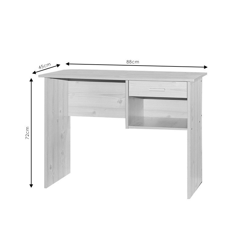 Birou cu Sertare Pako World, model Michael, 88x72x45 cm, Stejar Sonoma - 2 | YEO