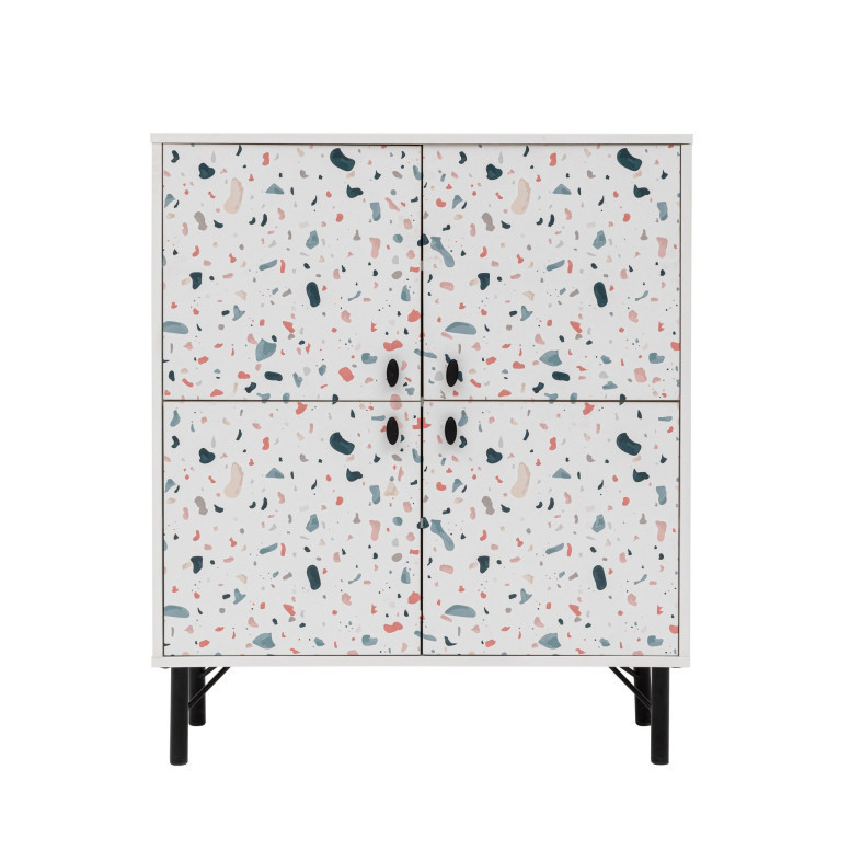 Comoda Model Terrazzo, Multicolor, 95x36x111 cm - 4 | YEO