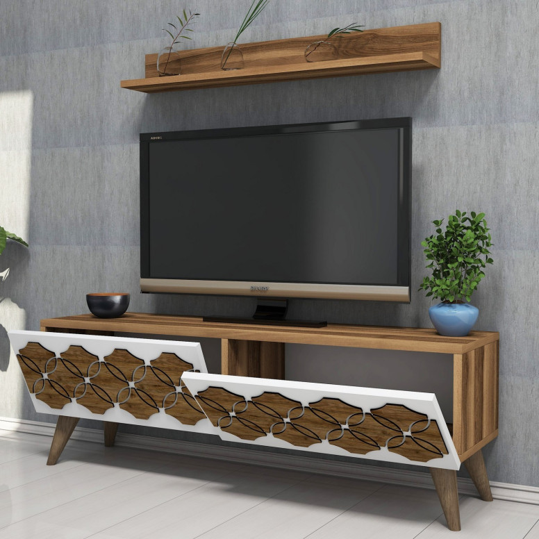 Comoda TV Nisan - Walnut - 1 | YEO