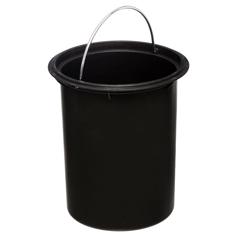 Cos de gunoi 3L Nature metal alb - culoare lemn natural - 1 | YEO