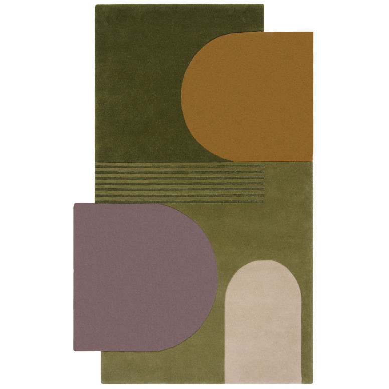 Covor Lozenge Verde/Multicolor 120X180 cm, Flair Rugs - 1 | YEO