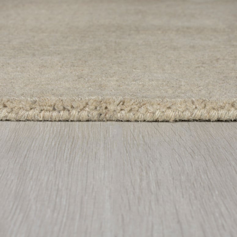 Covor Textured Wool Border Natural 120X170 cm, Flair Rugs