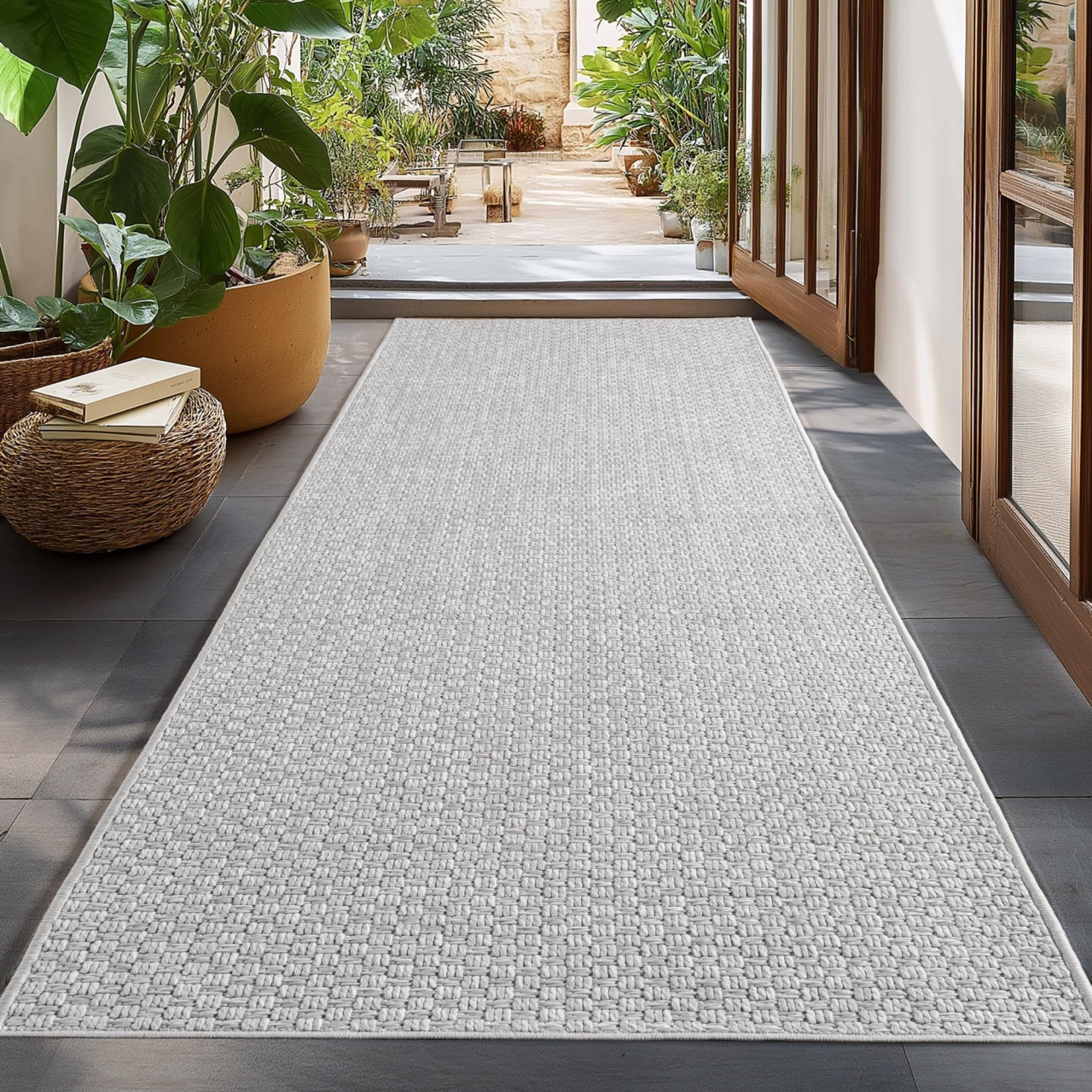 Covor traversa Ibiza V3 Gri, 80 x 150 cm