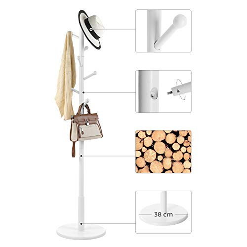 Cuier tip pom Model Kane, Alb, 38x38x175 cm - 1 | YEO