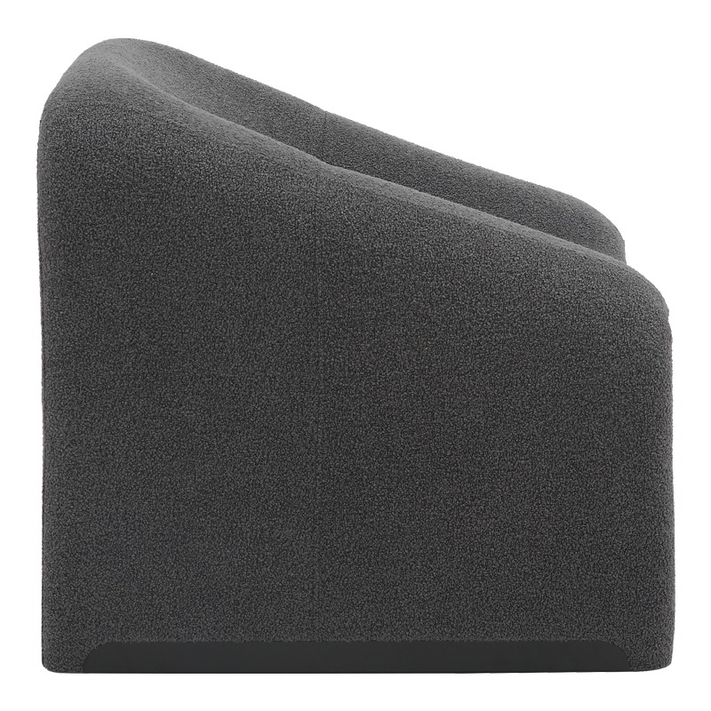 Fotoliu Model Clous, Gri grafit, 86x77x73.5 cm - 3 | YEO