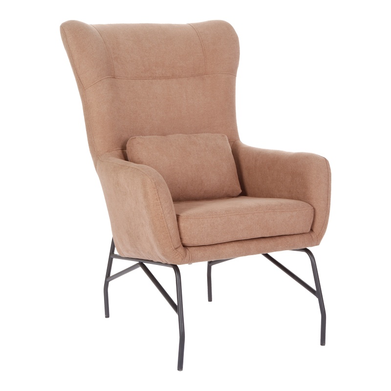 Fotoliu Model Rimbo, Rose/Negru, 66x81x102 cm