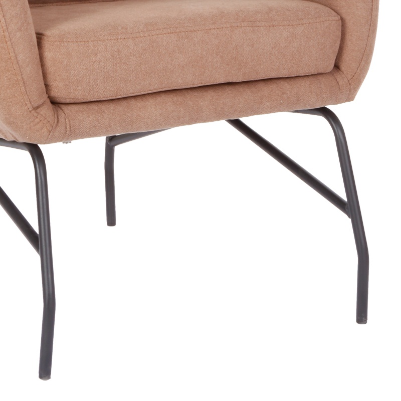 Fotoliu Model Rimbo, Rose/Negru, 66x81x102 cm - 4 | YEO