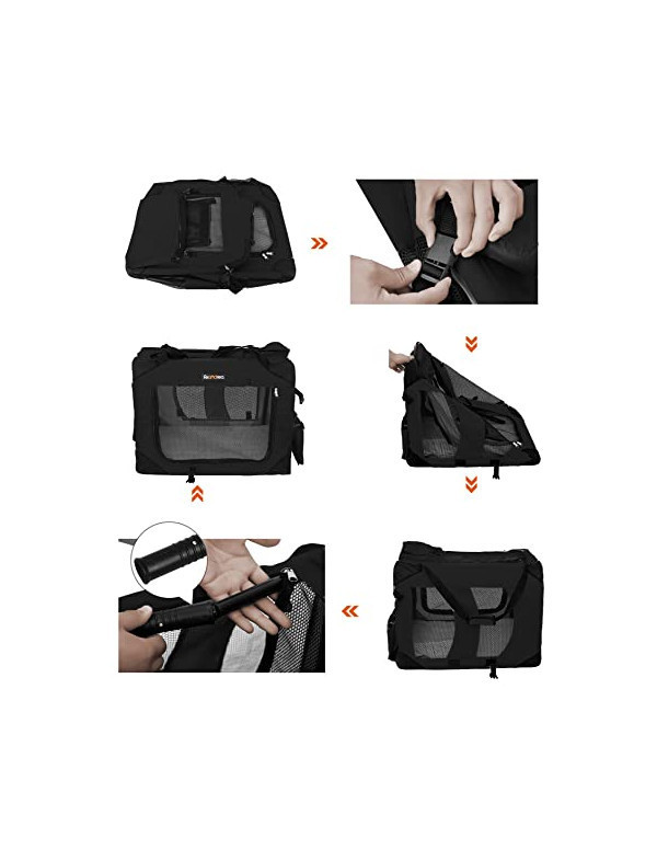 Feandrea Geanta pentru catei, Negru, 102 x…