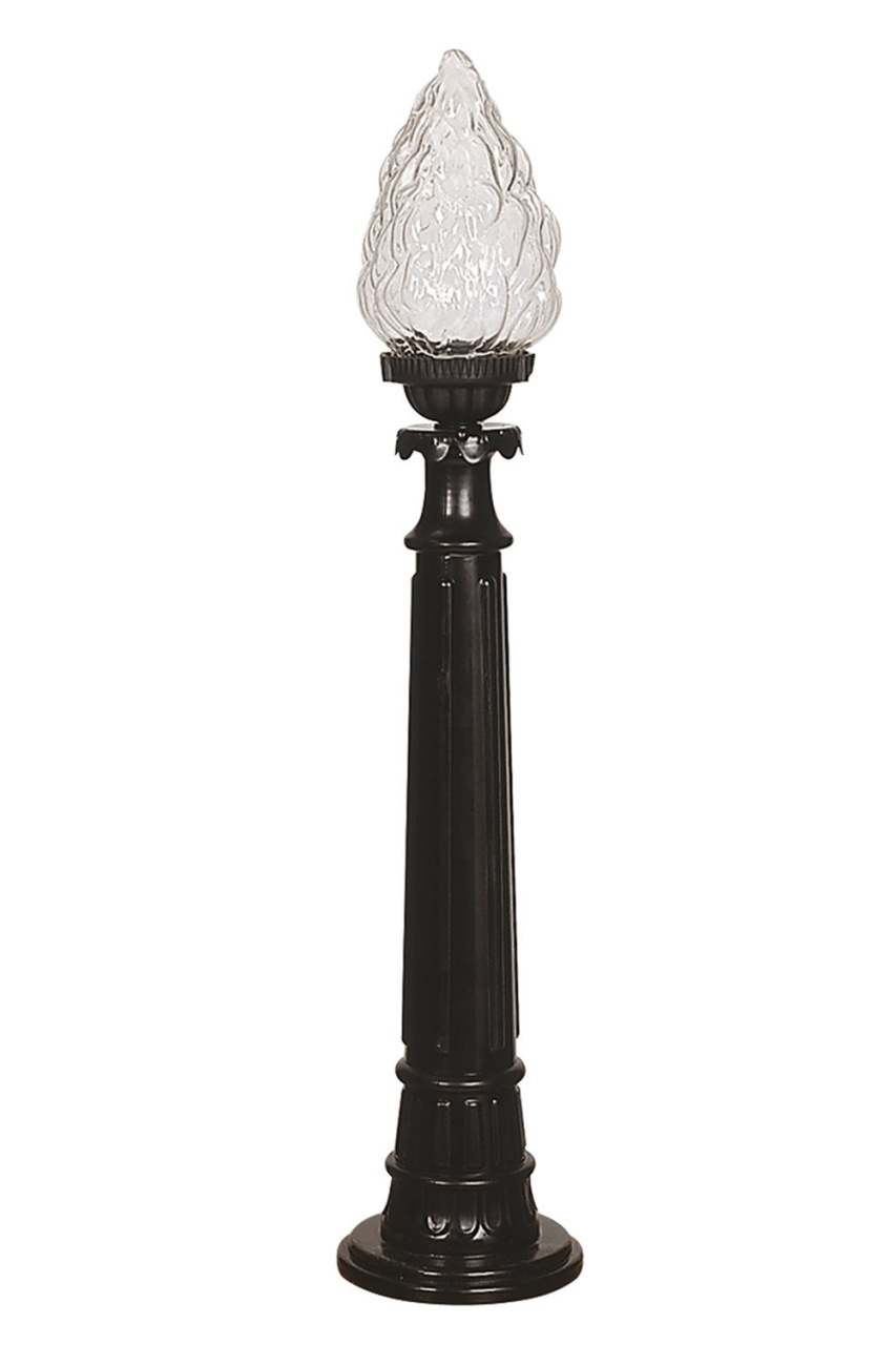 Lampadar de exterior M1K Negru 15x90 cm