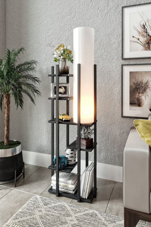 Lampadar Vogue - OSM Alb/Negru - 1 | YEO