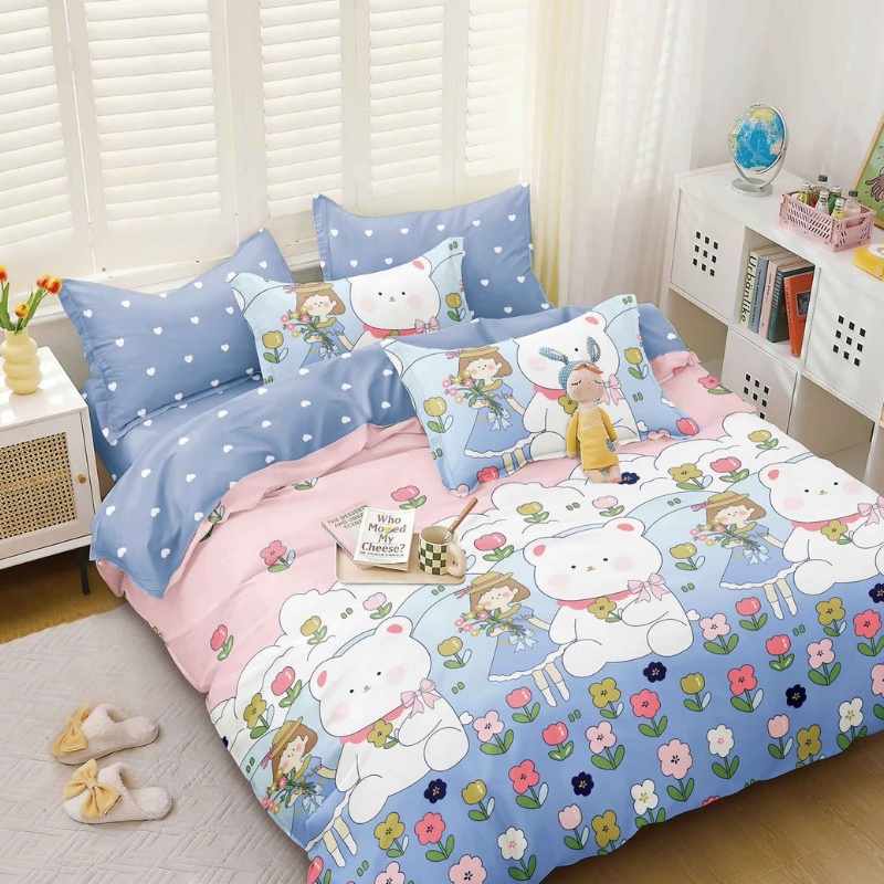 Lenjerie Bumbac Satinat 4 Piese Enissa