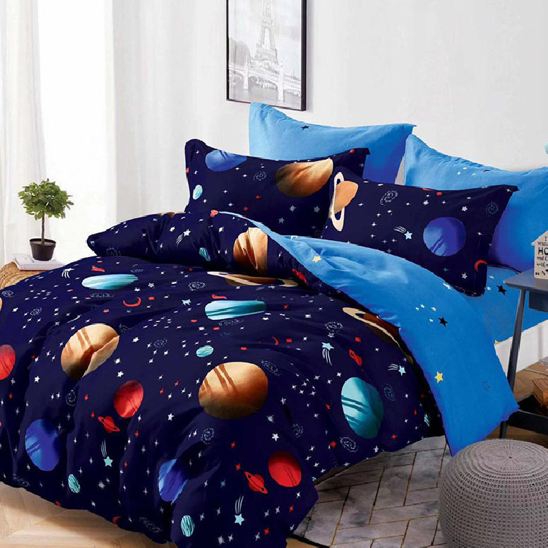 Lenjerie cu Elastic 180x200 Cosmos, 6 Piese (Finet)