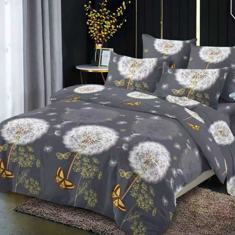 Lenjerie cu elastic 180x200cm, Lunariah, 4 Piese