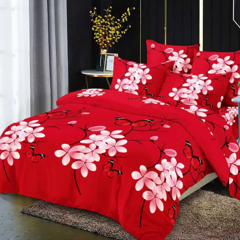 Lenjerie cu elastic 180x200cm, Nivara, 4 Piese