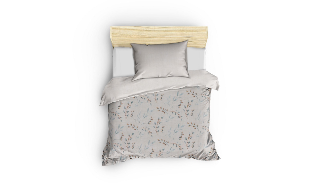 Lenjerie de pat 1 Persoana Model Lendell Mint - 2 | YEO