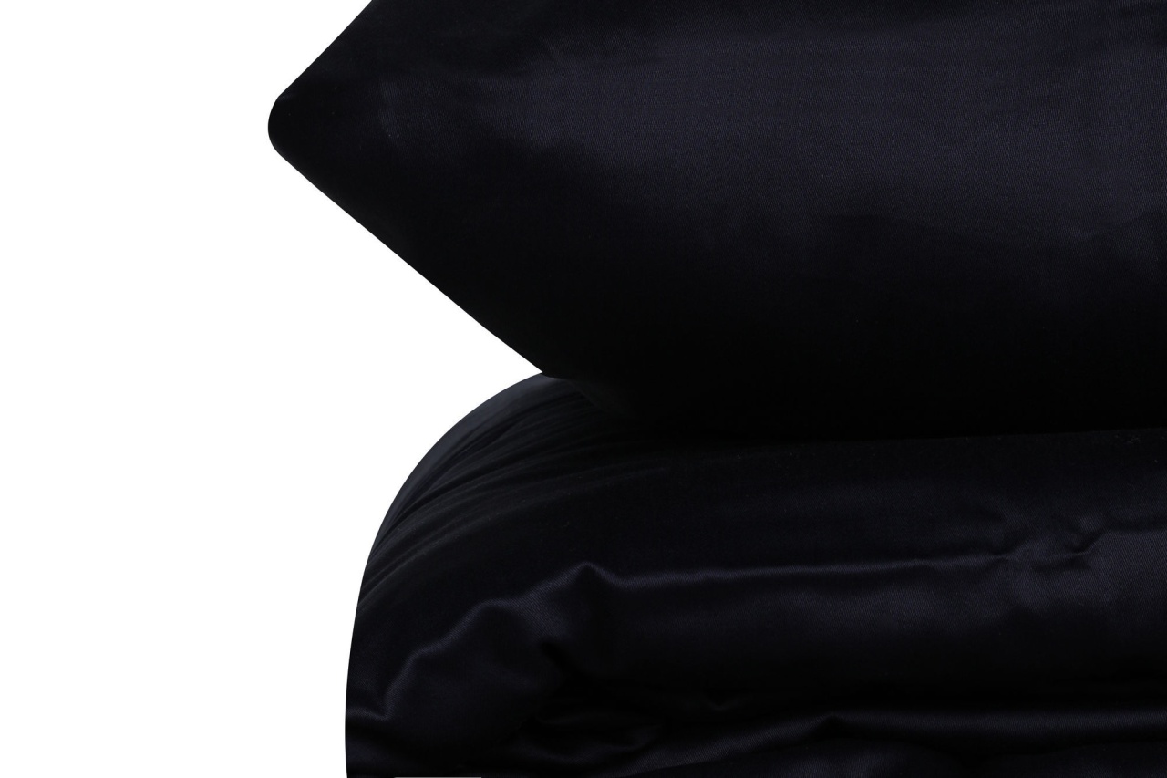 Lenjerie de pat dublu, Bumbac 100% Satinat Model Elegant Dark Blue - 3 | YEO