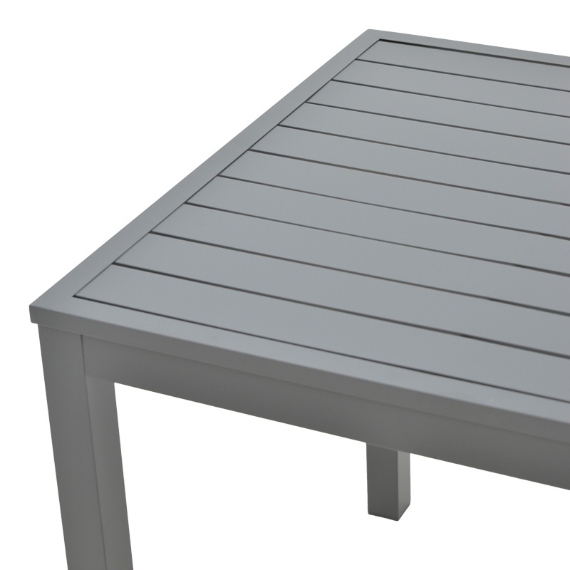 Masă de exterior din aluminiu Model Kliton, Antracit, 45x45x41 cm - 2 | YEO