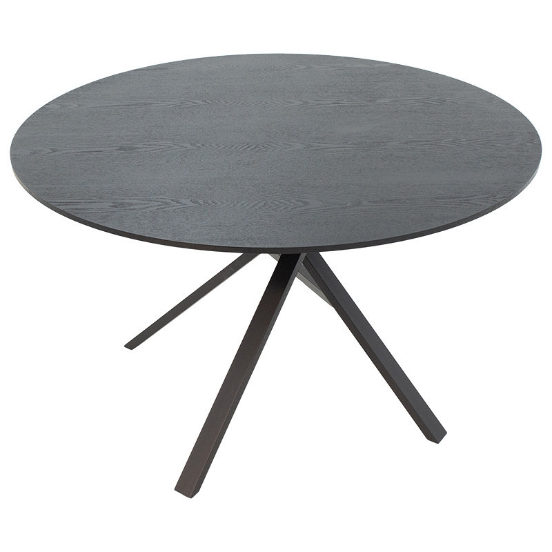 Masa Model Elaine, 120x120x75 cm, Negru - 2 | YEO