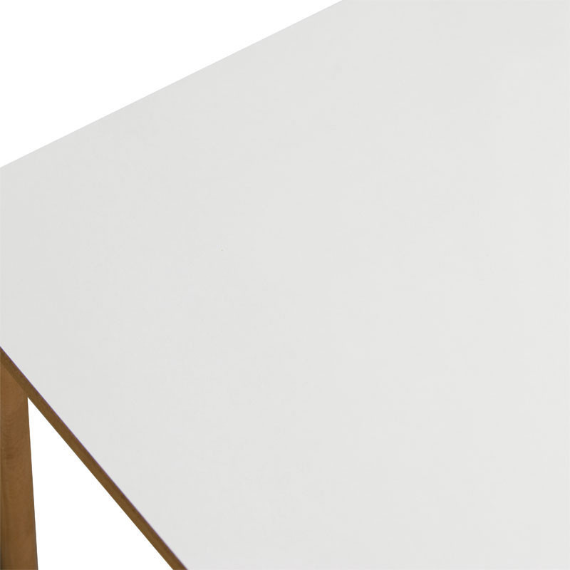 Masa Model Riggs, 50x50x43 cm, Alb/Natur - 3 | YEO