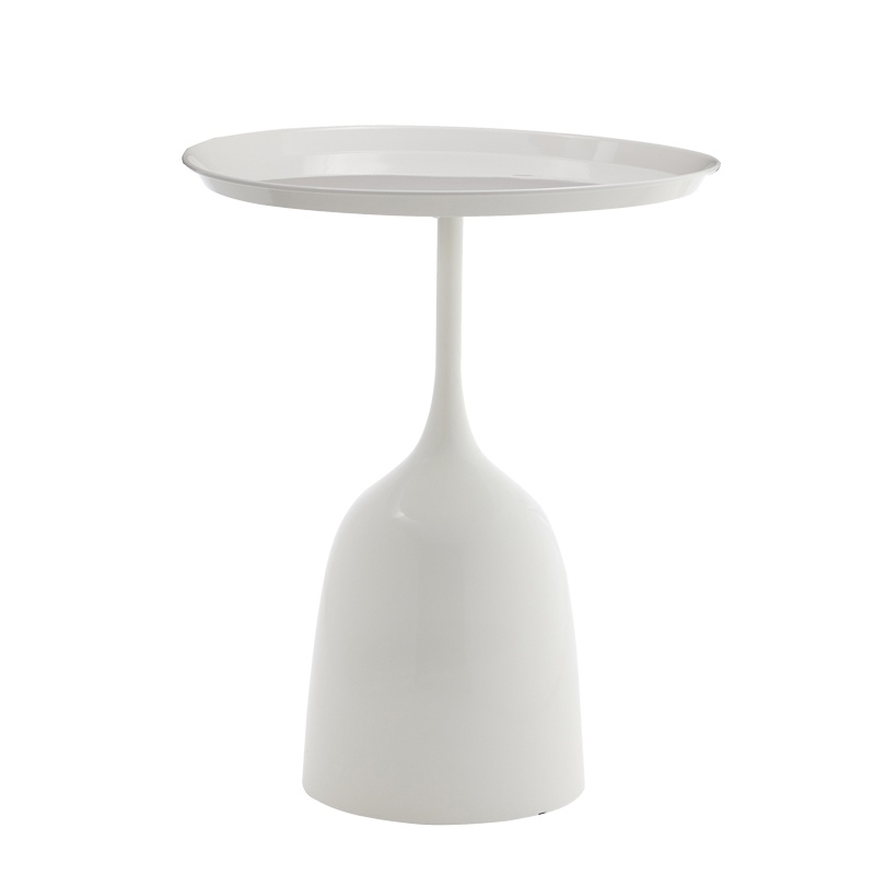 Masuta de Cafea Model Agrile, Alb, D50x60 cm