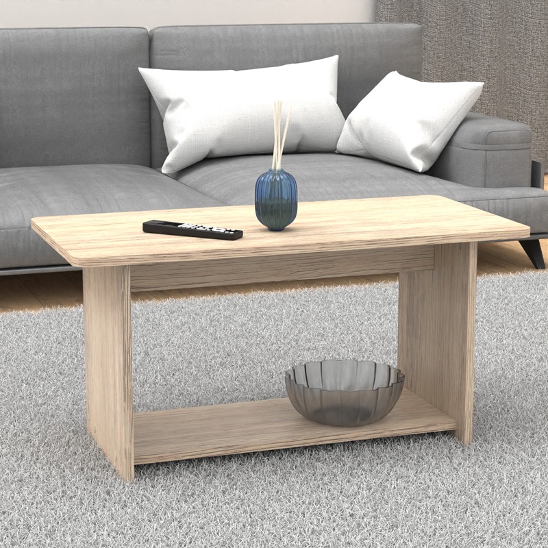 Masuta de Cafea Model Kumba, Stejar, 80x40x42 cm - 1 | YEO