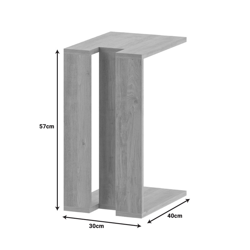 Masuta de Cafea Model Muju, Stejar, 40x30x57 cm - 3 | YEO