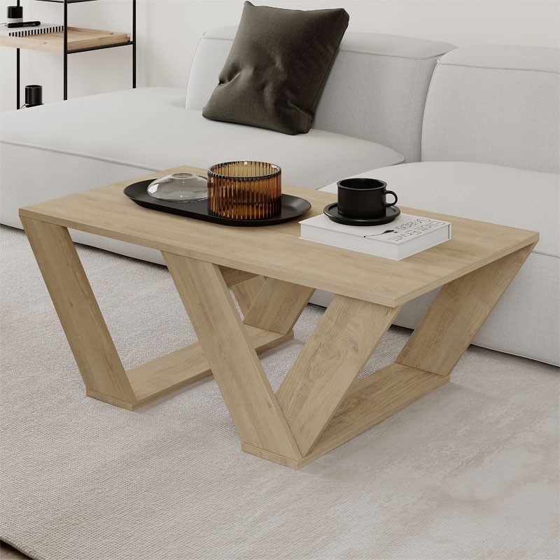 Masuta de Cafea Model Pipra, Stejar, 110x60x40 cm - 1 | YEO