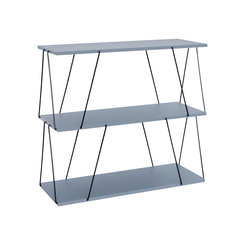 Masuta de Cafea Model Tars, Gri/Negru, 80x30x69.2 cm
