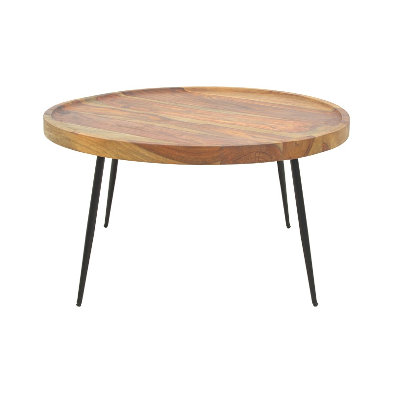 Masuta de Cafea Model Tavolo, Nuc, Φ75x39 cm - 2 | YEO